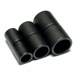 Magnetic clasp cylinder plastic black matt