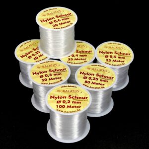 Nylon cord transparent • not stretchable • 1 roll