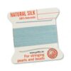 Pearl silk natural turquoise cards 2m (€ 0.80 / m) - 0.30mm #0