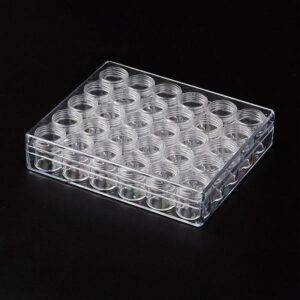 Sorting box with 30 small screw jars 16×3.5 cm