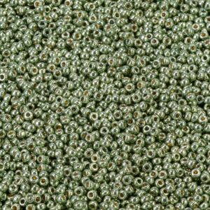 Miyuki Rocailles 11-4215 duracoat galvanisé vert de mer 9,9g