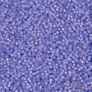Miyuki Rocailles 11-649 albâtre teinté violet argenté 9.9g