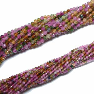 A-grade tourmaline faceted 2 or 3 mm, 1 strand