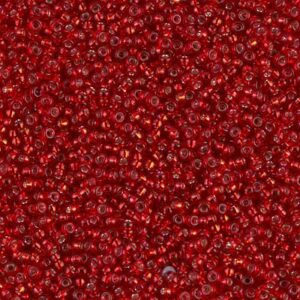 Miyuki Rocailles 15-1419 tinto rosso argentato (come DB 602) 5g