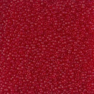 Miyuki Rocailles 15-141F matt transparent ruby 5g