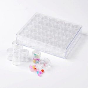 Sorting box with 30 small screw jars 16×3.5 cm