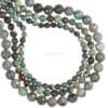 African turquoise round faceted 2 - 12 mm, 1 strand - 2mm