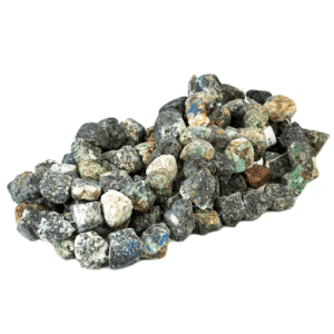 Azurite rough nuggets approx. 16 x 21 mm, 1 strand