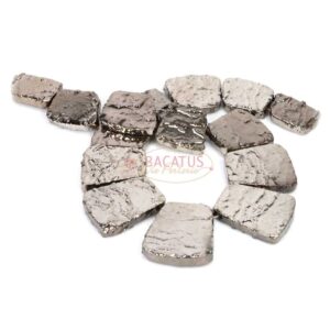 Achat Collier pyrit metallic rauh ca. 15×18-16x26mm, 1 Strang