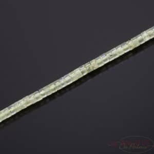 Perles Heishi Prehnite, vertes environ 2x4mm, 1 rang