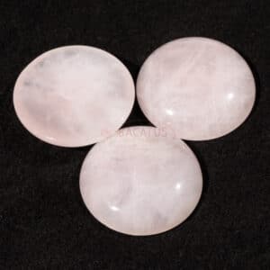 Cabochon in quarzo rosa 8 – 30 mm, 1 pezzo