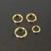 Split rings 925 silver * gold-plated * Ø 5 - 7 mm 10 pieces - 6mm