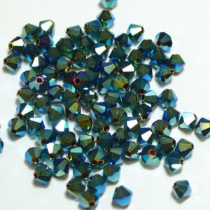 Crystal beads Bicone PRECIOSA garnet 2AB 4 & 6 mm