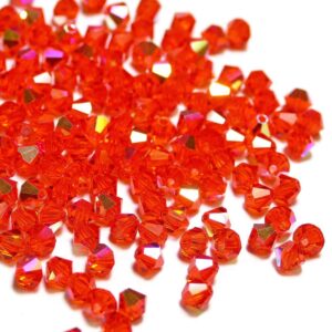 Perles de cristal Bicône PRECIOSA jacinthe AB 3-6 mm