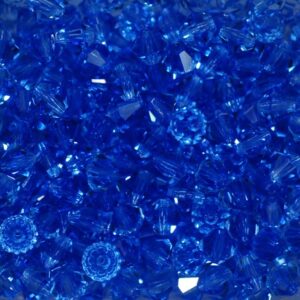 Kristallperlen Bicone PRECIOSA sapphire 3 – 8 mm
