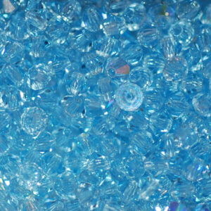 Perles de cristal Bicône PRECIOSA aigue-marine 3-6 mm