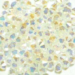Perles de cristal Bicône PRECIOSA cristal 2AB 4 & 6 mm