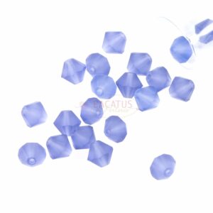 Perle di cristallo Bicono PRECIOSA tanzanite matt 6 mm