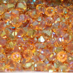 Perle di cristallo Bicono PRECIOSA topazio 2AB 4 & 6 mm