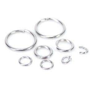 Open binding rings stainless steel Ø 4 – 12 mm 10 pieces