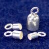 Tube Ends with closed eye 925 silver Ø 2-5 mm - 5mm