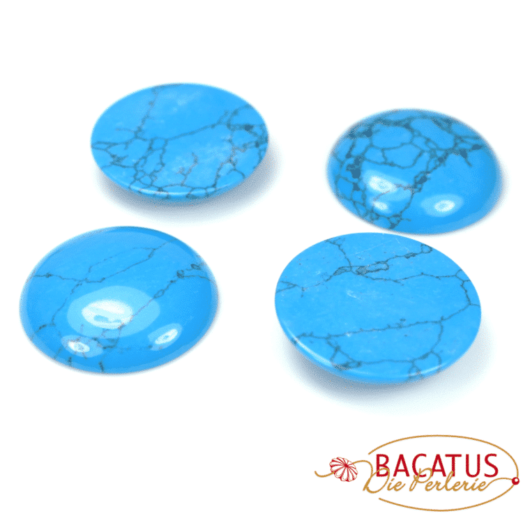 Cabochon turquoise 30 mm