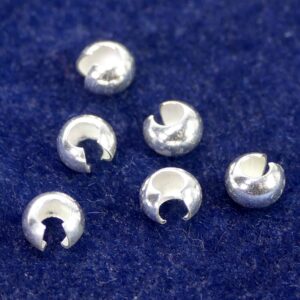 Perlina per rivestimento a crimpare argento 925 Ø 3-5 mm 1 pezzo