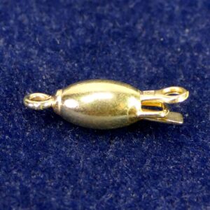 Olive Snap Lock Clasp 925 silver * gold-plated * Ø 6-10 mm