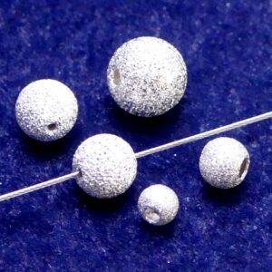 Hohlkugeln 925 Silber diamantiert Ø 5 – 8 mm