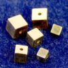 Cube argent 925 * plaqué or * Ø 3-5 mm - 3mm