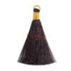 Tassel with gold lacing 75x10 mm color selection - brown