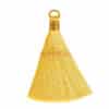 Pompon avec laçage doré 75x10 mm choix de couleurs - Jaune