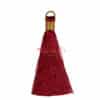 Tassel with gold lacing 75x10 mm color selection - dark red