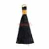 Tassel with gold lacing 75x10 mm color selection - black