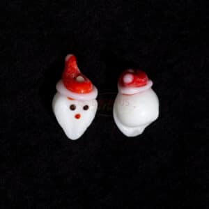 Perle di vetro Babbo Natale 18 x 14 mm