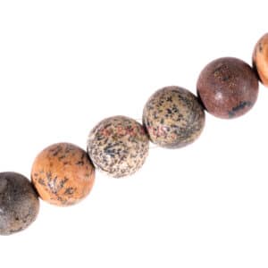 1 Strang #3031 Edelstein Jaspis Herbstjaspis Kugel Perle 3-14 mm Naturfarben 