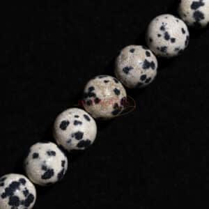 Dalmatian jasper plain round 2 – 16 mm, 1 strand