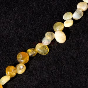Opale gocce gialle 6 x 12 mm, 1 filo