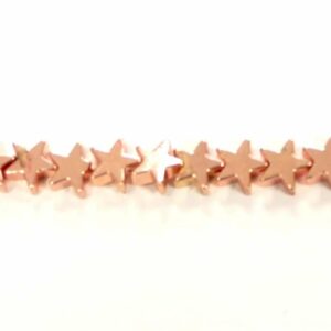 Hämatit Sterne roségold 4 & 6 mm, 1 Strang