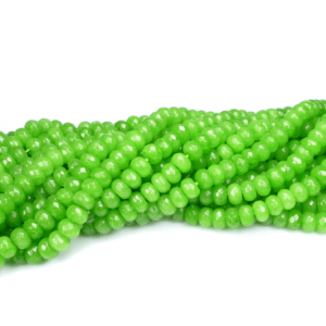 Jade rondelle faceted color selection 5 x 8 mm, 1 strand
