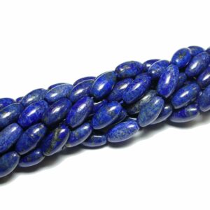 Riz lapis lazuli 8 x 16 mm, 1 fil