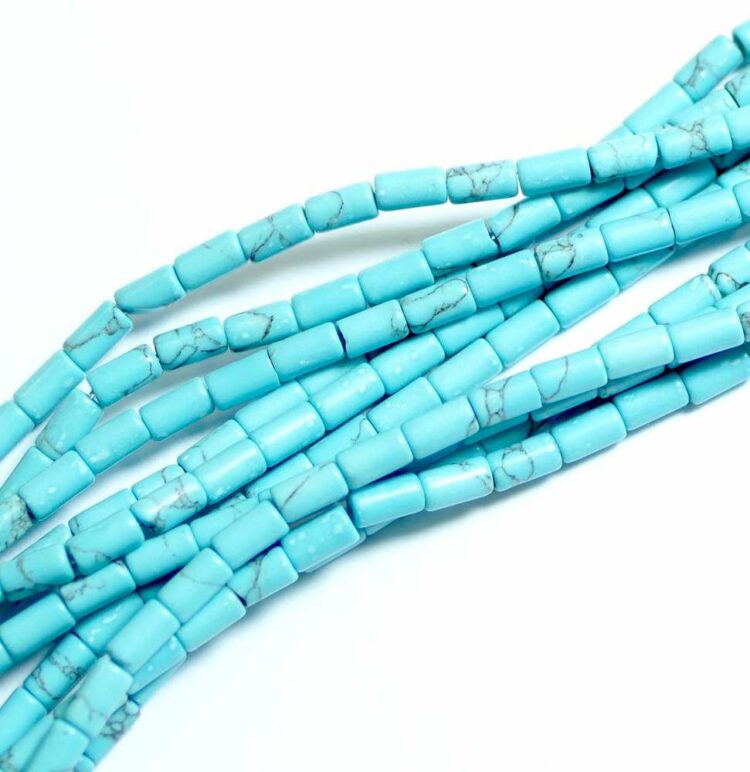 Tube magnésite turquoise