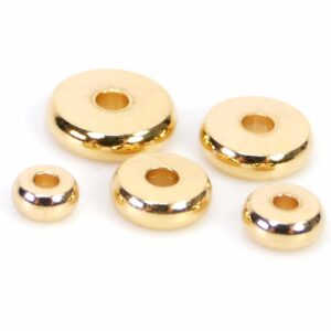 Washer spacer smooth stainless steel * gold * 4-8 mm 10 pieces