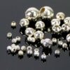 Boules métalliques perles argent 2-6 mm 50 pièces - 4mm