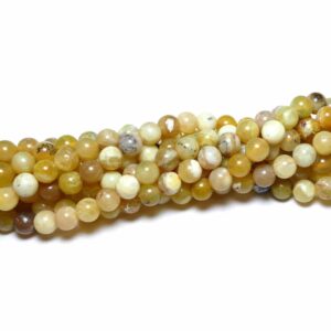 Sfera opale giallo brillante 4 – 8 mm, 1 capo