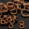 Split rings metal color selection Ø 4 - 8 mm 20 pieces - copper, 4mm