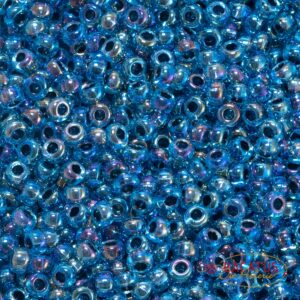 Miyuki Rocailles 6-339 blue lined aqua AB 9,9g