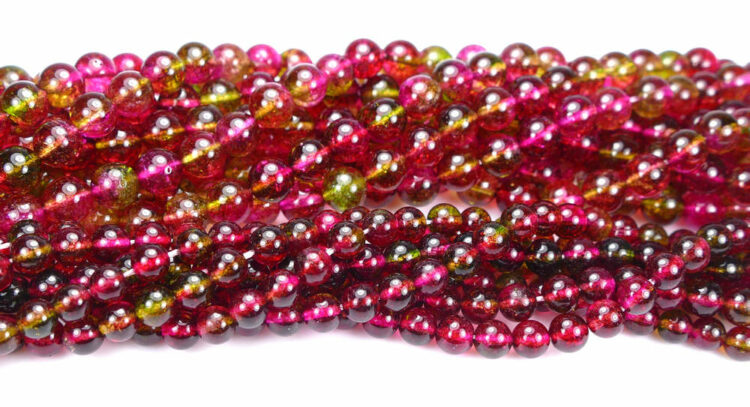 Rock crystal-red-green-