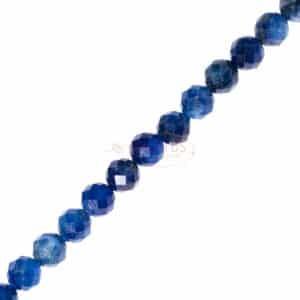 Kyanit Kugel facettiert blau ca. 4-6mm, 1 Strang