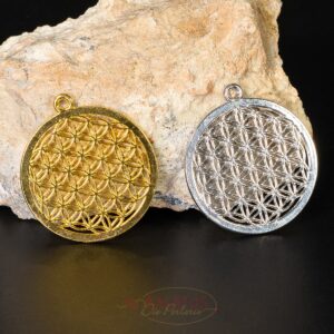 Metal pendant flower of life 44x40mm color selection